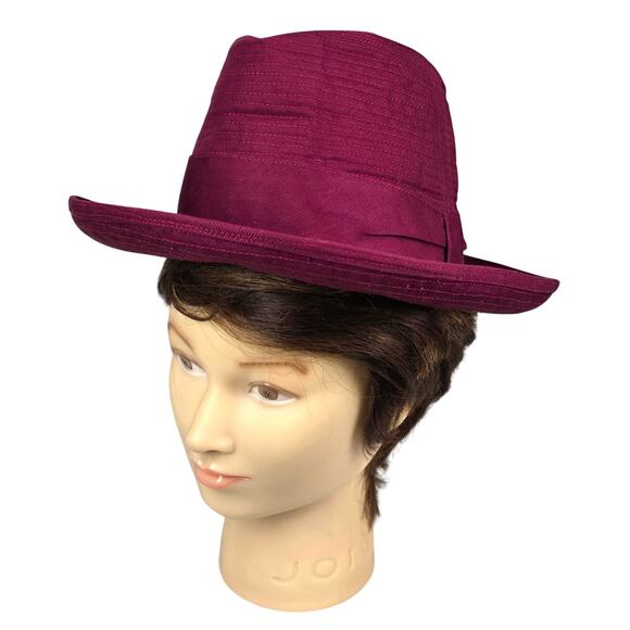 HERBERT JOHNSON MAROON WIDE BRIM HAT VINTAGE ROYAL WARRANT JACKIE ROGERS CLEAN main image 7
